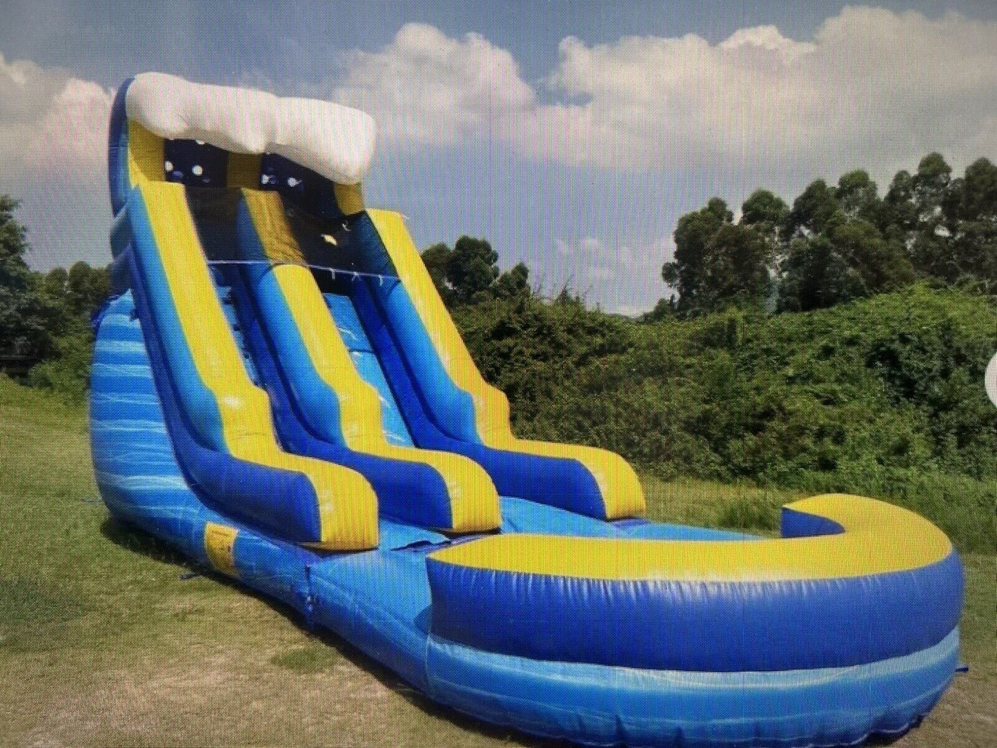 15FT MARBLE TSUNAMI WAVE SLIDE w/ 1.5hp BLOWER