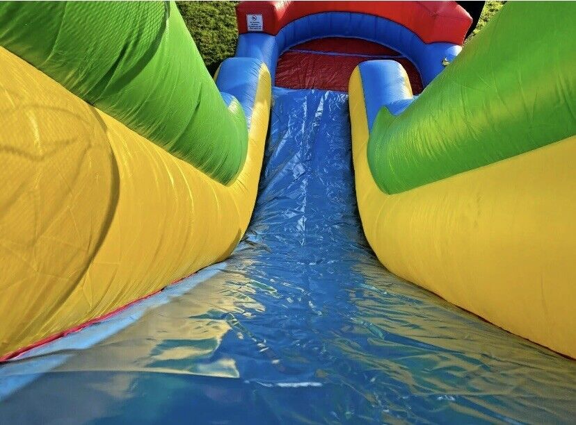 15ft  FIESTA WAVE INFLATABLE WATER SLIDE W/ 1.5HP COMMERCIAL BLOWER