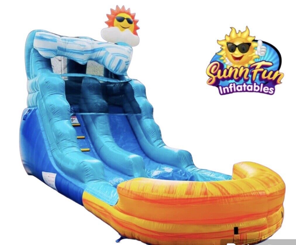 12ft Commercial Grade Sunnfun Signature Inflatable Waterslide