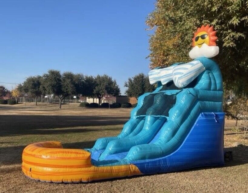 12ft Commercial Grade Sunnfun Signature Inflatable Waterslide