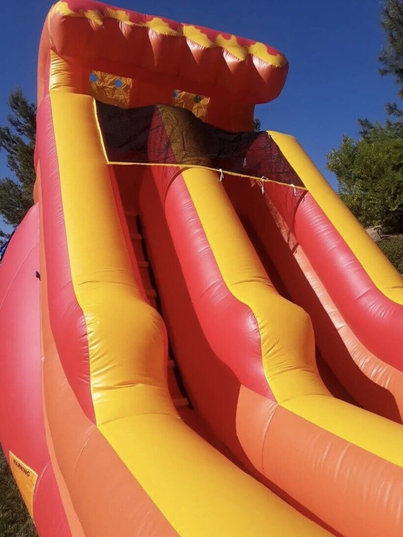 15FT VOLCANO RED WAVE INFLATABLE WATER SLIDE 100% PVC NO BLOWER