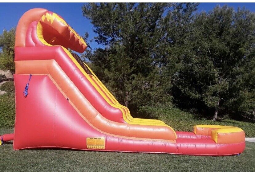 15FT VOLCANO RED WAVE INFLATABLE WATER SLIDE 100% PVC NO BLOWER