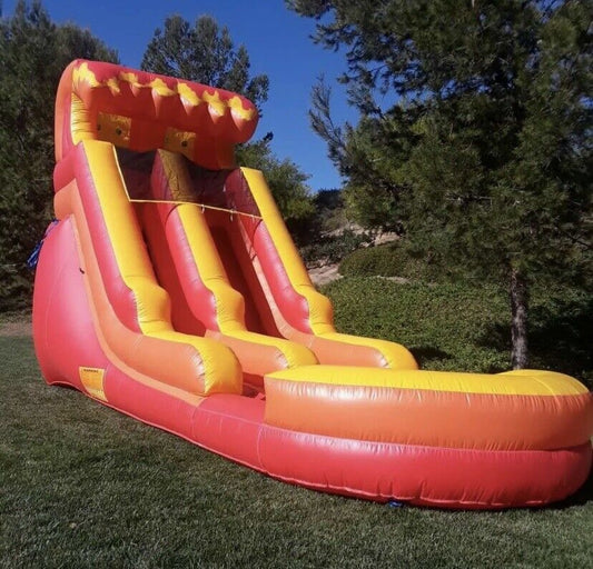 15FT VOLCANO RED WAVE INFLATABLE WATER SLIDE 100% PVC NO BLOWER