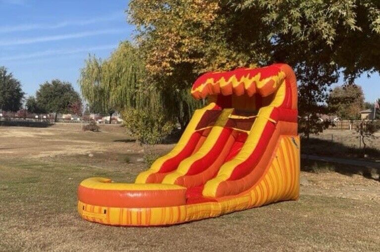 12ft COMMERCIAL GRADE LAVA WAVE WATERSLIDE