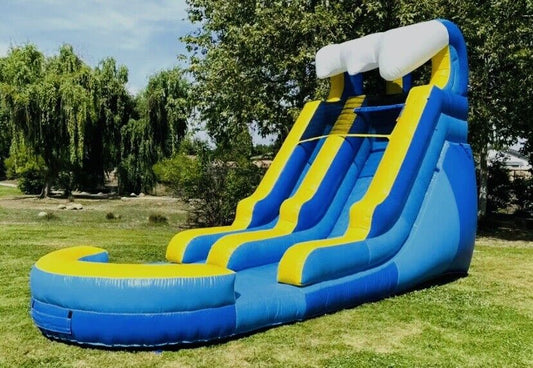 15FT TSUNAMI BLUE WAVE  INFLATABLE SLIDE 100% PVC  NO BLOWER