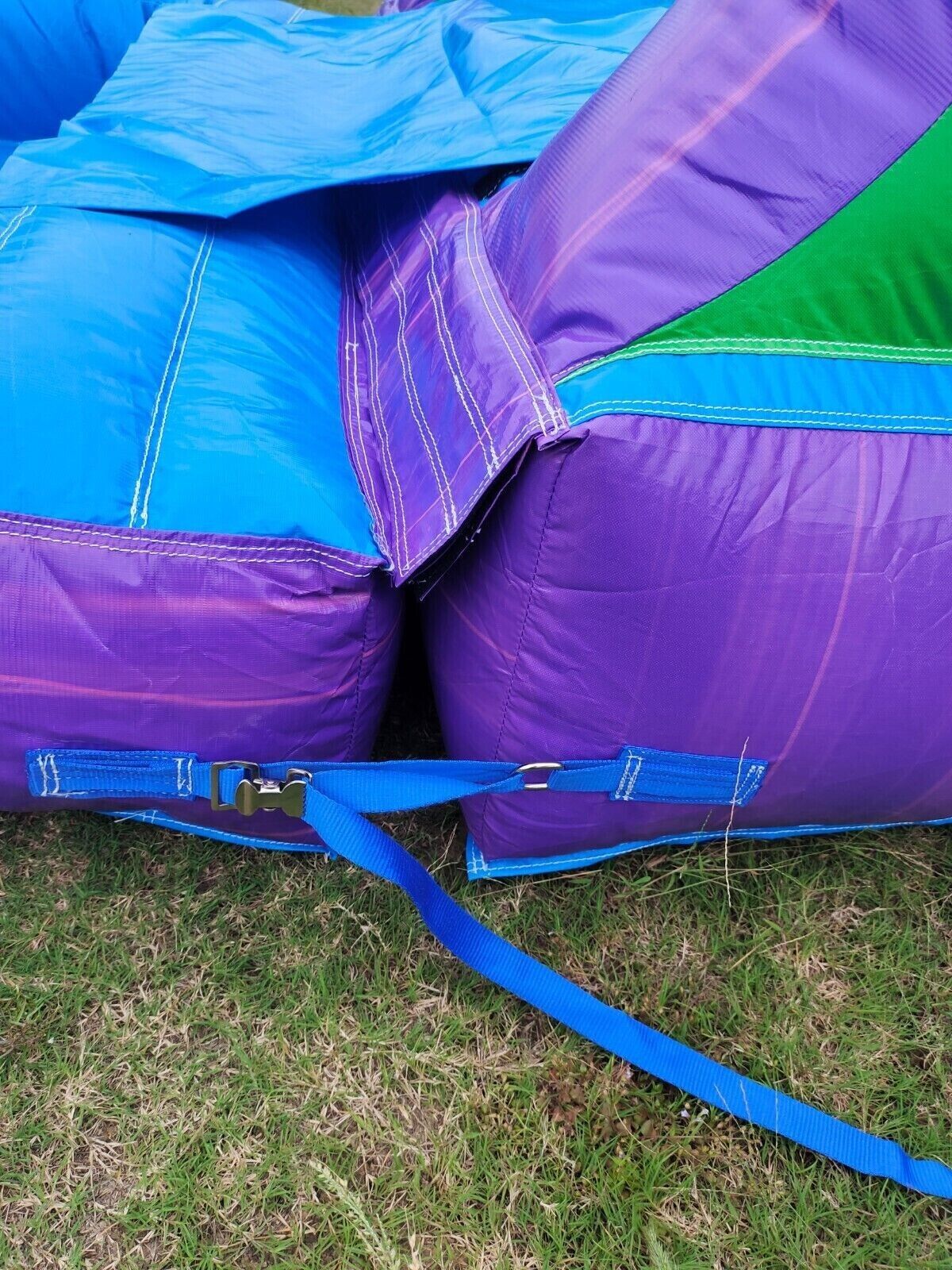 Purple Tropical Inflatable bounce deluxe combo w/ detachable pool + Blower